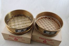 2 U S Sieve Series Humboldt Mfg Brass New in Box