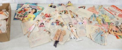 Large Lot of Mid-Century Paper Dolls