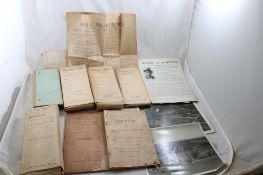 Legal Papers, Abstracts, Newspaper Late 1800s