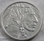 1 ozt .999 Fine Silver Liberty Coin