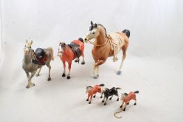 Plastic Horses Lot P Diamond Logo & More