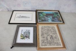4 Framed Art Prints