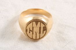 14k Gold Size 10 1/2 Men's Ring 17.3 Grams