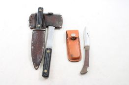 Knife & Hatchet Set & Folding Lock Blade Knife