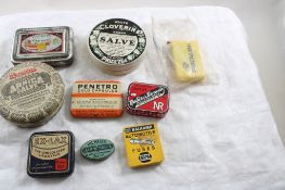 Antique Advertising Tins & Tape Measure