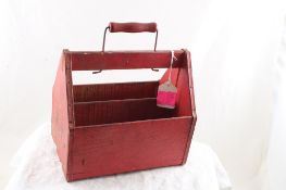 Coke WWII Painted War Wings Wood Bottle Carrier