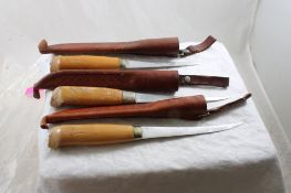 3 Rapala J Martini Finland Fillet Knives