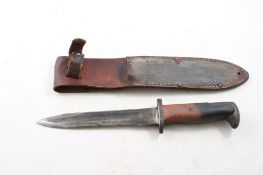 Bayonet with Leather Sheath 12