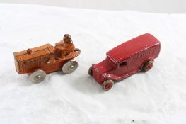 Barclay Bakery Van & Kilgore Cast Iron Tractor