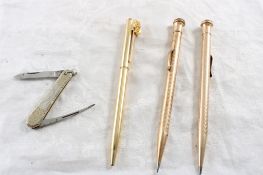 Swimsuit Pinup Model Pocket Knife & G.F. Pens