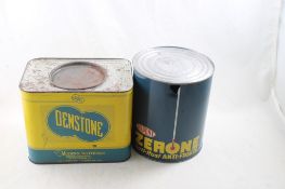 Zerone Antifreeze & Denstone Advertising Tins