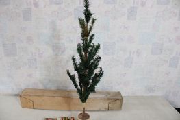 Antique German Christmas Tree w/Candle Lights