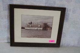 Framed Photograph of Delta Queen Steam/Paddle Boat