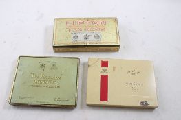 Lipton Tea Tin & 2 Cigarette Advertising Tins