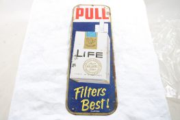 Life Cigarettes Advertising Metal Door Pull