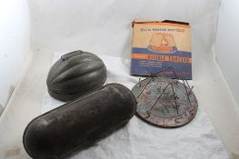 Antique Ideal Tin Bread Loaf & Pudding Molds