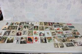 55 Antique Holiday & Other Postcards