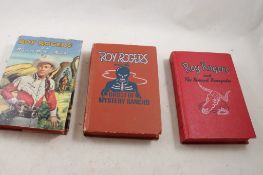 3 Hardcover 1950's Roy Rogers Western Books
