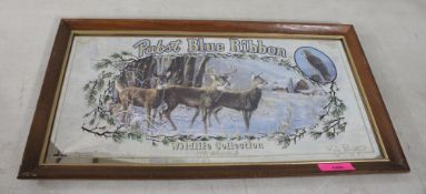 Pabst Blue Ribbon Wildlife Collection Framed Sign