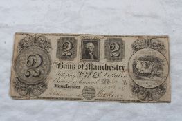 1837 $2 Bill Bank of Manchester