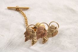 12k Black Hills Gold Tie Tack 4.2 Grams