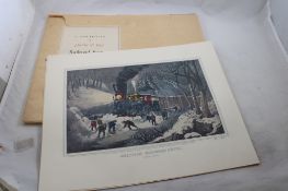 Portfolio Currier & Ives Railroad Scenes Complete