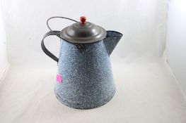 Blue Snow on Mtn Enamelware Cowboy Coffee Pot