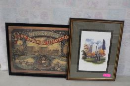 2 Framed Art 1873 Heineken Beer Amand Litho