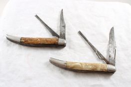 2 Hammer Brand Folding Knives