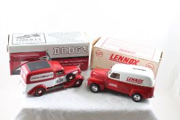 2 Diecast Panel Truck Banks
