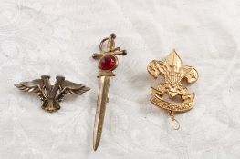 Victory Sword, Winged Victory Pin, 1911 BSA Pin