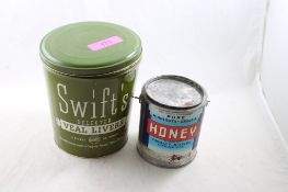 Swift's Veal Livers & MN Honey Advertising Tins