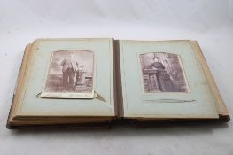 Antique Photo Album w/Cabinet Cards & CDV Photos