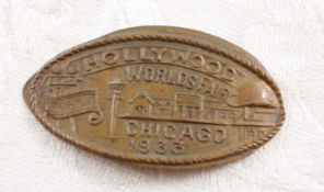 1933 Chicago Worlds Fair 1929 Hollywood Penny