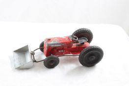 Tootsietoy Tractor with Loader 6 1/2