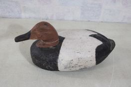 Old Wood Duck Decoy 17 1/2