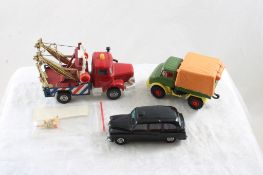 3 Corgi Vehicles & Road Cones for Wrecker