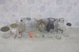 Cartoon Glassware, Vases, Tobacco & Canning Jars