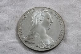 1780 Thaler Maria Theresa Restrike Silver Coin