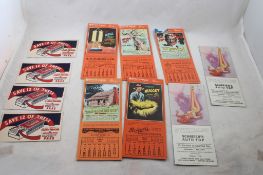 11 1930s & 1950s Advertising Ink Blotters