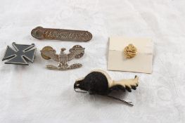 5 Military Pins Colonel, Hitler Skunk, Marksman