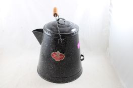 Columbian Enamelware Cowboy Coffee Pot