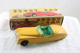 Hubley Kiddie Toy Metal Sport Car #455 in Box