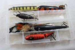 6 Large Vintage Fishing Lures 3 are signed