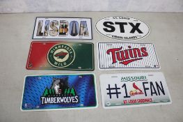 6 Sports, Travel Fantasy License Plates