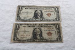 2 1935 $1 Silver Certificates Hawaii