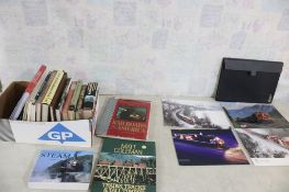 Railroad Books & 4 Railroad Calendars, Poster