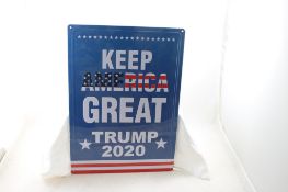 2020 Keep America Great Trump Metal Sign