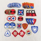US military cloth insignia, most looks unsewn