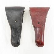 2 US Military Marked Leather Holsters